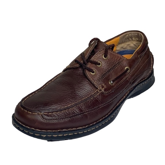 Men’s Dockers Stain Defender Lace Up Chocolate Brown Oxford Size 12 - Picture 2 of 10